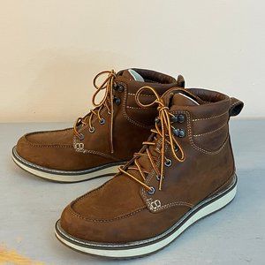 LL Bean Dark Oakwood Stonington Moc Toe Boots Womens Size 9 Gorpcore Academia